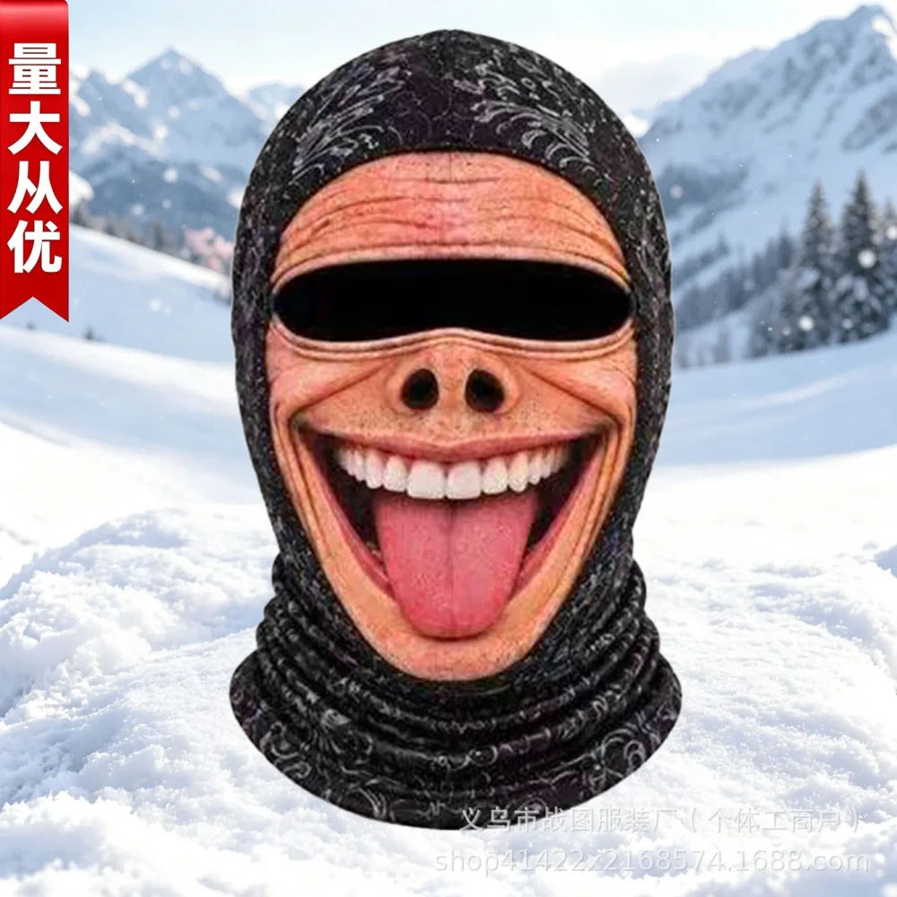 Realistic Old Man Ski Mask